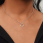 Valentine Wife I Choose You Delicate Heart Necklace In Sterling Silver Gold Dipped