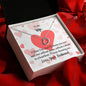 Valentine Wife I Choose You Delicate Heart Necklace In Sterling Silver Gold Dipped