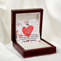 Valentine Wife I Choose You Delicate Heart Necklace In Sterling Silver Gold Dipped