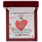 Valentine Wife I Choose You Delicate Heart Necklace In Sterling Silver Gold Dipped