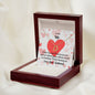 Valentine Wife I Choose You Delicate Heart Necklace In Sterling Silver Gold Dipped