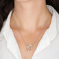 To My Wife Interlocking Heart Necklace On Message Card Together We're Everything