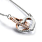 To My Wife Interlocking Heart Necklace On Message Card Together We're Everything