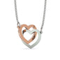 To My Wife Interlocking Heart Necklace On Message Card Together We're Everything