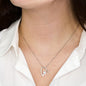 To My Gorgeous Wife Heart Necklace on Message Card To My Last Breath I Love You