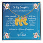To Daughter On First Mother's Day Personalized Baby Foot Necklace Love Dad