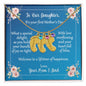 To Daughter On First Mother's Day Personalized Baby Foot Necklace Love Mom and Dad