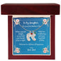 To Daughter On First Mother's Day Personalized Baby Foot Necklace Love Dad