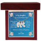 To Daughter On First Mother's Day Personalized Baby Foot Necklace Love Dad