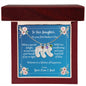 To Daughter On First Mother's Day Personalized Baby Foot Necklace Love Mom and Dad
