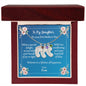 To Daughter On First Mother's Day Personalized Baby Foot Necklace Love Mom