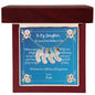 To Daughter On First Mother's Day Personalized Baby Foot Necklace Love Mom