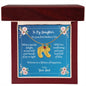To Daughter On First Mother's Day Personalized Baby Foot Necklace Love Dad