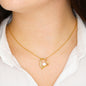 To My Gorgeous Wife Heart Necklace on Message Card To My Last Breath I Love You