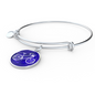 Blue Bicycle Bangle Bracelet