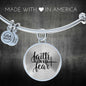 Faith Over Fear Bangle Bracelet