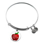 Teacher Appreciation Bracelet - 2 Teach Is To 2 Touch Lives 4 Ever Bangle Bracelet