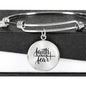 Faith Over Fear Bangle Bracelet