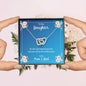 Daughter Be Who God Meant You To Be Love Mom and Dad Hearts Necklace On Message Card