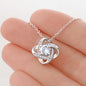 Mom Taught Me To Believe In Me From Son Love Knot Necklace On Message Card