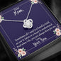 Mom Sometimes All I Need Message Card From Son With Love Knot Necklace