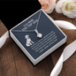 Ribbon Pendant Necklace on Message Card to Mom the Top Dog