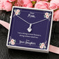 Mom I Am A Strong Woman Necklace and Message Card