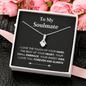 Pendant Necklace On Message Card To My Soulmate Love Forever And Always