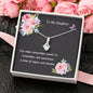 Necklace On Card With Your Name & Hers For Daughter Sweet Hopes Dreams