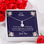 Mom From Son You Are My Eternal Sunshine Alluring Beauty Necklace On Message Card