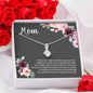 Mom Message Card Necklace No One Can Ever Fill Your Shoes