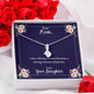 Mom I Am A Strong Woman Necklace and Message Card