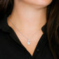 Necklace On Card With Your Name & Hers For Daughter Sweet Hopes Dreams
