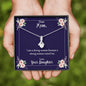 Mom I Am A Strong Woman Necklace and Message Card