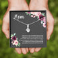 Mom Message Card Necklace No One Can Ever Fill Your Shoes