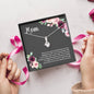 Mom Message Card Necklace No One Can Ever Fill Your Shoes