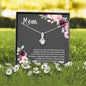 Mom Message Card Necklace No One Can Ever Fill Your Shoes