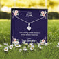 Mom I Am A Strong Woman Necklace and Message Card