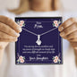 Mom You Are My Eternal Sunshine Message Card From Daughter With Ribbon Pendant Necklace