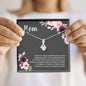 Mom Message Card Necklace No One Can Ever Fill Your Shoes