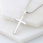 To Our Daughter Romans 15:13 Cross Necklace on Message Card