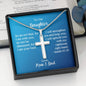 To Our Daughter, Isaiah 41:10, Cross Necklace On Message Card