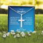To Our Daughter Romans 15:13 Cross Necklace on Message Card