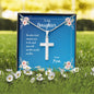 Daughter Be Who God Meant You To Be Cross Necklace Love Mom Message Card
