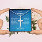 To Our Daughter Romans 15:13 Cross Necklace on Message Card