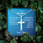To Our Daughter, Isaiah 41:10, Cross Necklace On Message Card
