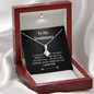 Pendant Necklace On Message Card To My Soulmate Love Work Together Honey-Do Funny