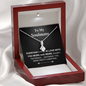 Pendant Necklace On Message Card To My Soulmate Fall In Love Funny