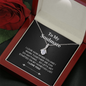 Pendant Necklace On Message Card To My Soulmate Love Work Together Honey-Do Funny