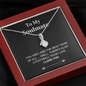 Pendant Necklace On Message Card To My Soulmate You And I Are Best Team Football Funny